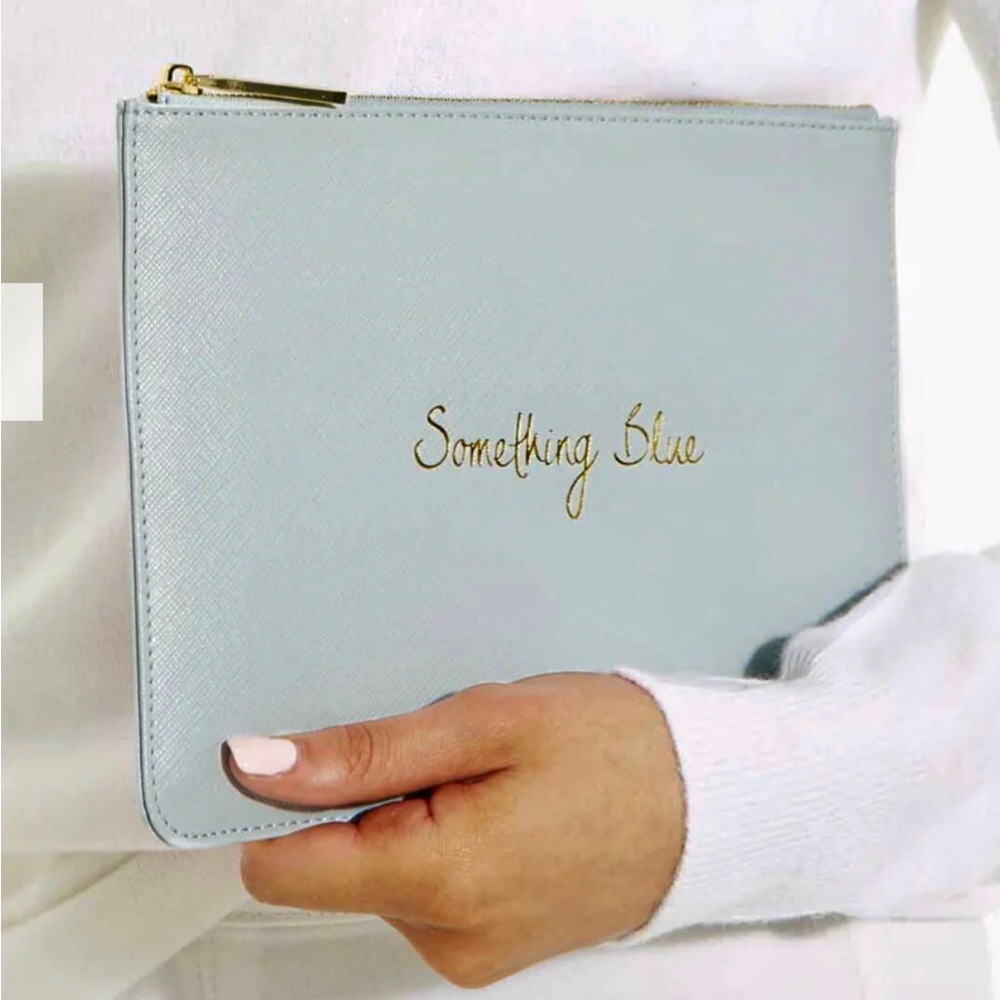 Katie Loxton London ‘Something Blue’ Faux Leather Bridal Pouch. Vegan NEW 💍